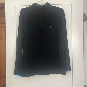 G/FORE Black Pullover  Blue Skull And Bones